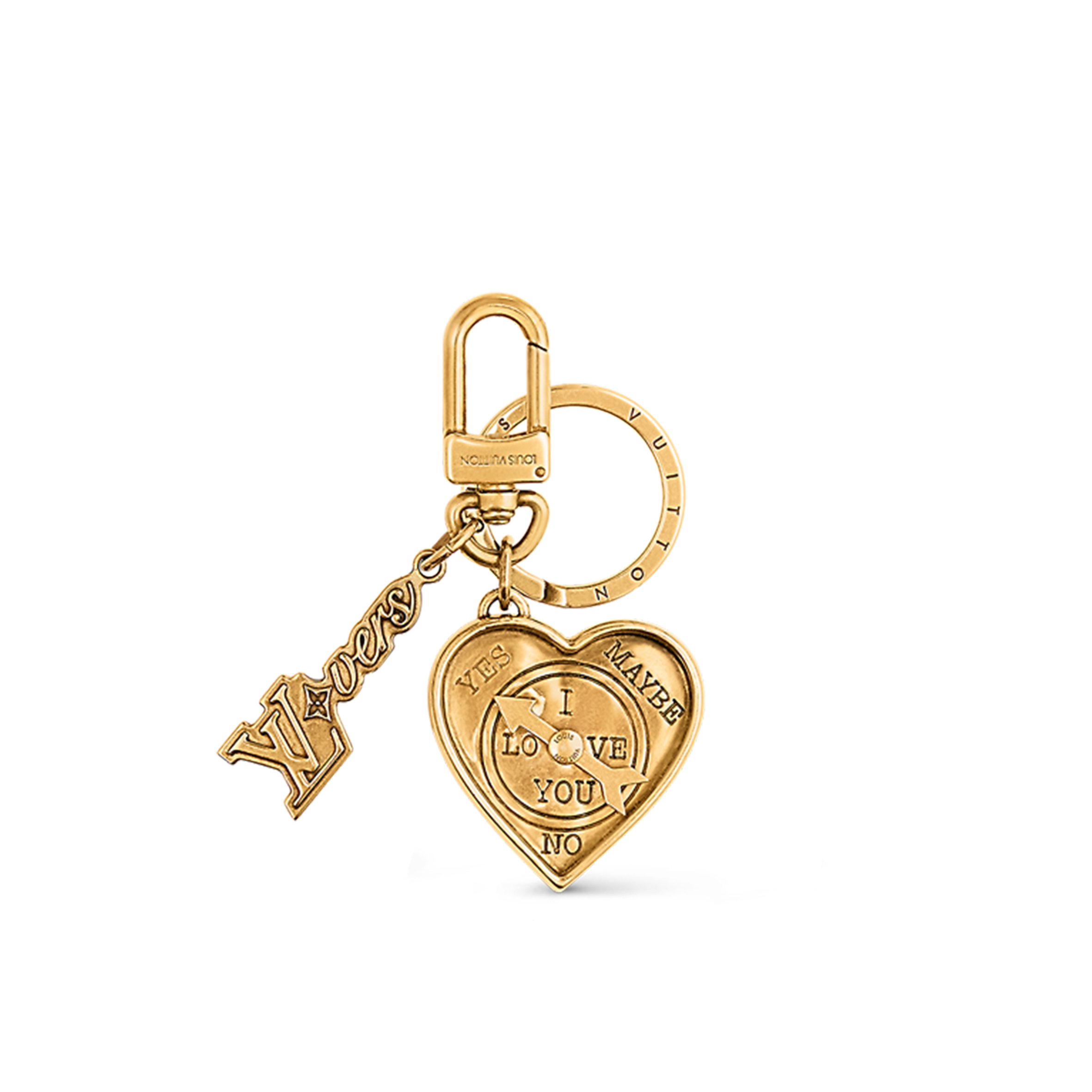 l**is V*t*n lovers heart bag charm & key holder m01711